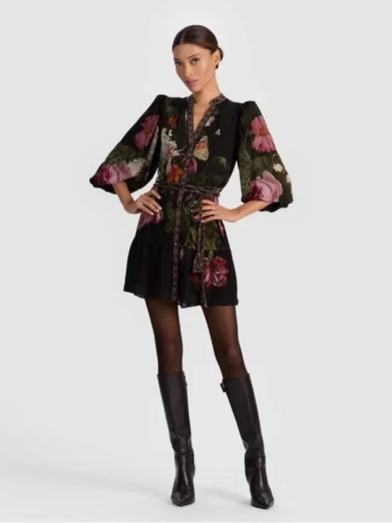 ALICE + OLIVIA Be Still Antonette Mini Dress MSRP $495 C923 NWT Size 12 - Picture 2 of 5